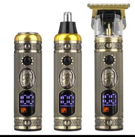 Ensemble de rasoiiiiir électrique pour hommes,  chargeur USB, avec écran LCD