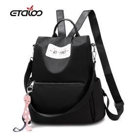 Sac à dos oxford Antiiiivoool étanche Pour Femme – Noir