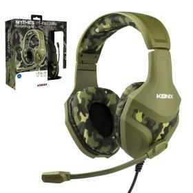 Casque gaming filaire PS-400 pour console Haut-parleurs 40 mm - Microphone - Motif camouflage vert kaki