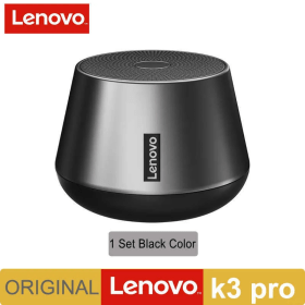 Lenovoooo K3 Pro -Mini haut-parleur sans fil BT 5.0,  portable, son stéréo HiFi, caisson de basses avec microphone