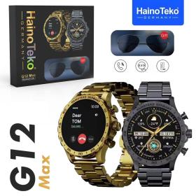 Haiiiino Tekooo G12 Max Smartwatch avec 2 Bracelets et Lunettes