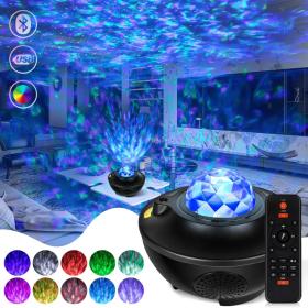 Projecteur Galaxie 3D Laser Bluetooth + haut-parleur USB