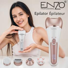 Épiil--ateur sans fil En-zo Wet & Dry avec 10 accessoires 