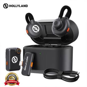 Microphone cravate sans fil Holl-yland Lark M2S Combo (récepteur caméra + récepteur USB-C + câble Lightning)