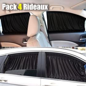 Pack de 4 Rideaux de Fenêtre Voiture – Protection UV et Intimité Maximale  – ستار نوافذ جانبية في السيارة  4 قطع