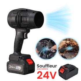 Souffleur Électrique Portable 24V – Batterie Lithium Rechargeable et Jet Haute Vitesse