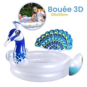 Bouée de Piscine Enfant Forme Paon 3D Ludique et Sécurisée– حوض سباحة على شكل طائر