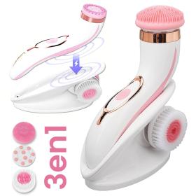 Brosse Nettoyante Visage 3-en-1 pour un Teint Frais et Éclatant– جهاز تنظيف البشرة بعمق