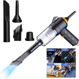 Aspirateur & Souffleur 2-en-1 – Rechargeable par USB, Compact et Ultra Puissant !– مكنسة كهربائية يدوية