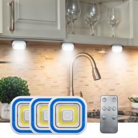 Pack LED Télécommandé – 3 Spots Lumineux, Faciles à Installer – طقم مصابيح مع يد تحكم