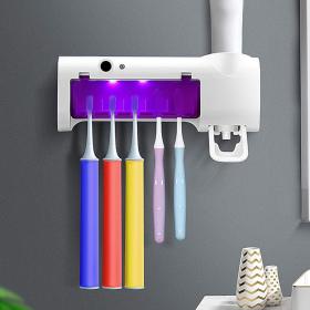  Stérilisateur UV + Support Brosse à Dents – 2en1 pour Toute la Famille !– حامل فرش الأسنان ومعقم