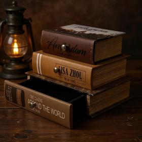 Boîte de Rangement Vintage en Forme de Livres– علبة ديكور على شكل كتب