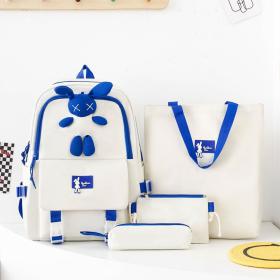 💼 Ensemble de Sacs Lapin Blanc Kawaii – 4 Pièces Pratiques et Tendance ! – محفظة 4 قطع كاواي أبيض