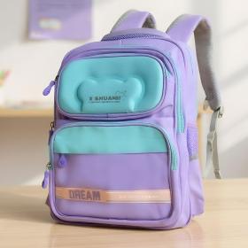حقيبة مدرسية عملية وآمنة للأطفال – X-SHUAIQI، لون بنفسجي أنيق