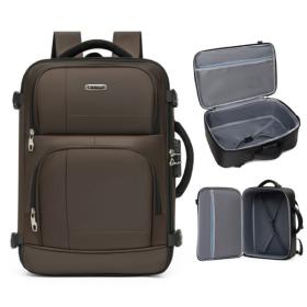 حقيبة ظهر سفر متعددة الوظائف بسعة كبيرة – IYM-04، لون بني
