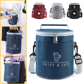 Sac à déjeuner isotherme portable avec bandoulière – حقيبة حفظ الطعام حافظة للحرارة
