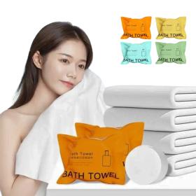 Serviettes de baiiiin compressées épaisses en coton non tissé Pour voyages ou déplacement