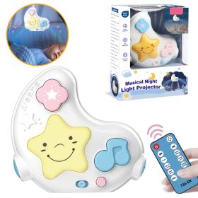 Projecteur veilleuse musicale avec télécommande pour bébé 
