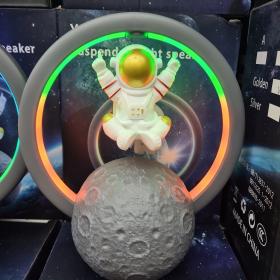 Haut-parleur Bluetooth et Lampe d’astronaute en lévitation magnétique avec lampe flottante 