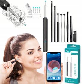 Kit de nettoyage des oreiiiiiilles intelligents sans fil avec caméra et lumière LED NE3