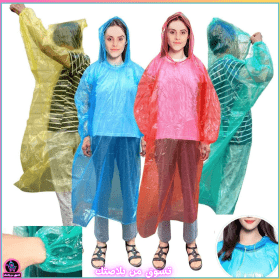 🔥Poncho à capuche Transparent imperméable Pour Adulte protection d’urgence
