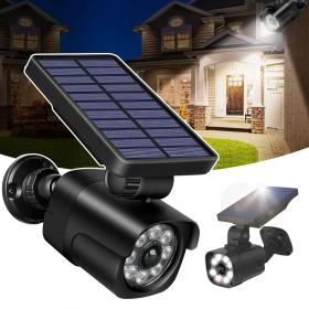 Projecteur mural à energie solaire en forme de camera Avec Détecteur De Mouvement et détecteur jour/nuit