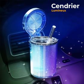 Cennndri-er  avec couvercle anti-odeur à éclairage coloré