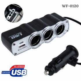 Triple Prise 12V/24V USB Alimentation WF-0120