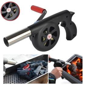 Souffleur d'air manuel de camp barbecue à manivelle