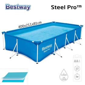 Piscine Rectangulaire 400 x 211 x 81cm Bestway