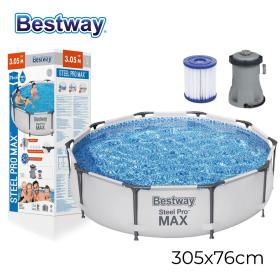 Piscine Ronde Avec Filtre et Pompe 305x76cm Bestway