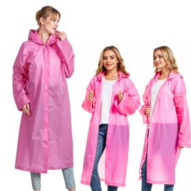 Manteau imperméable à capuche – Rose